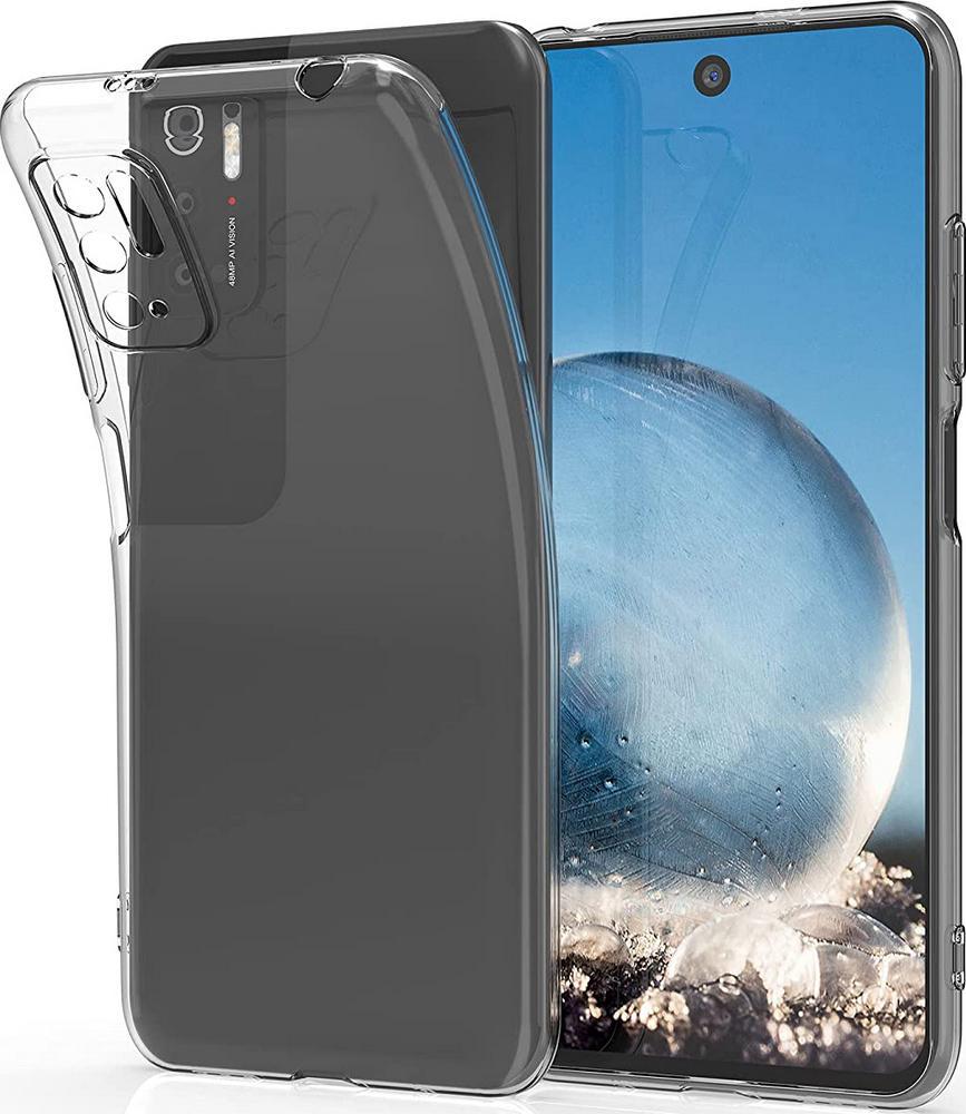 Прозрачный Чехол Xiaomi Poco M3 Pro 5G (ультратонкий силиконовый) (21884)