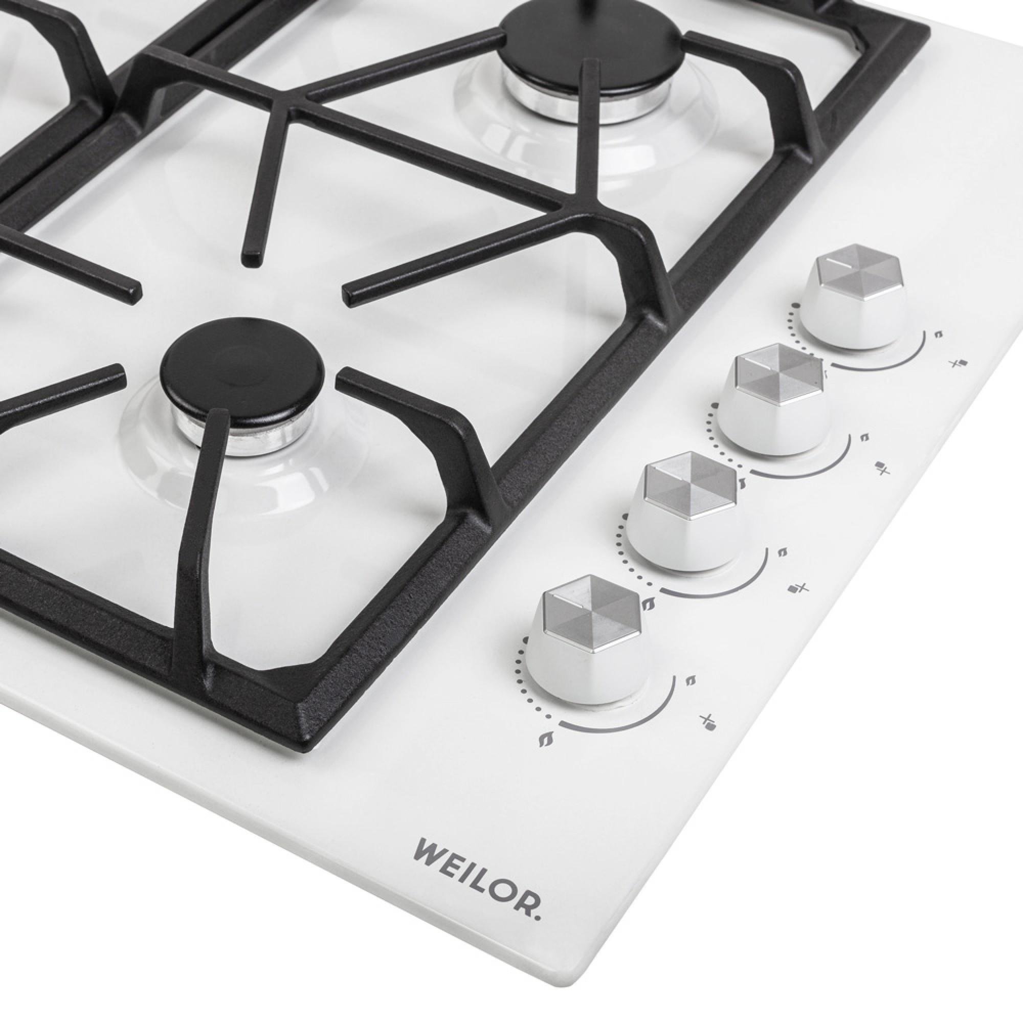 Варильна поверхня газова WEILOR GM W 634 WH - фото 5 Варильна поверхня газова WEILOR GM W 634 WH - фото 5