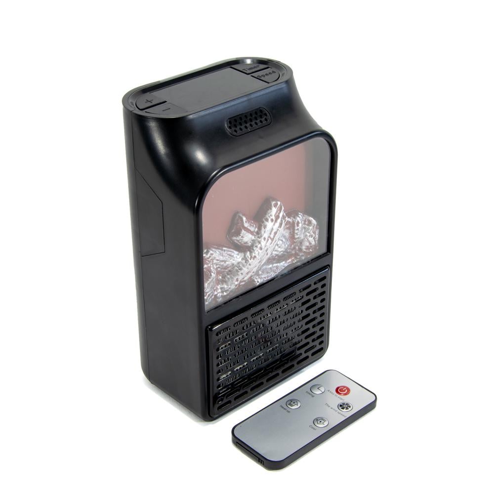Обігрівач електричний Flame Heater 1000 W Чорний (1007483-Black-1)