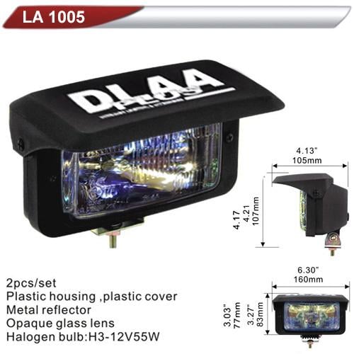 Фара дополнительная DLAA 1005-RY H3-12V-55W 160х83 мм (37692)
