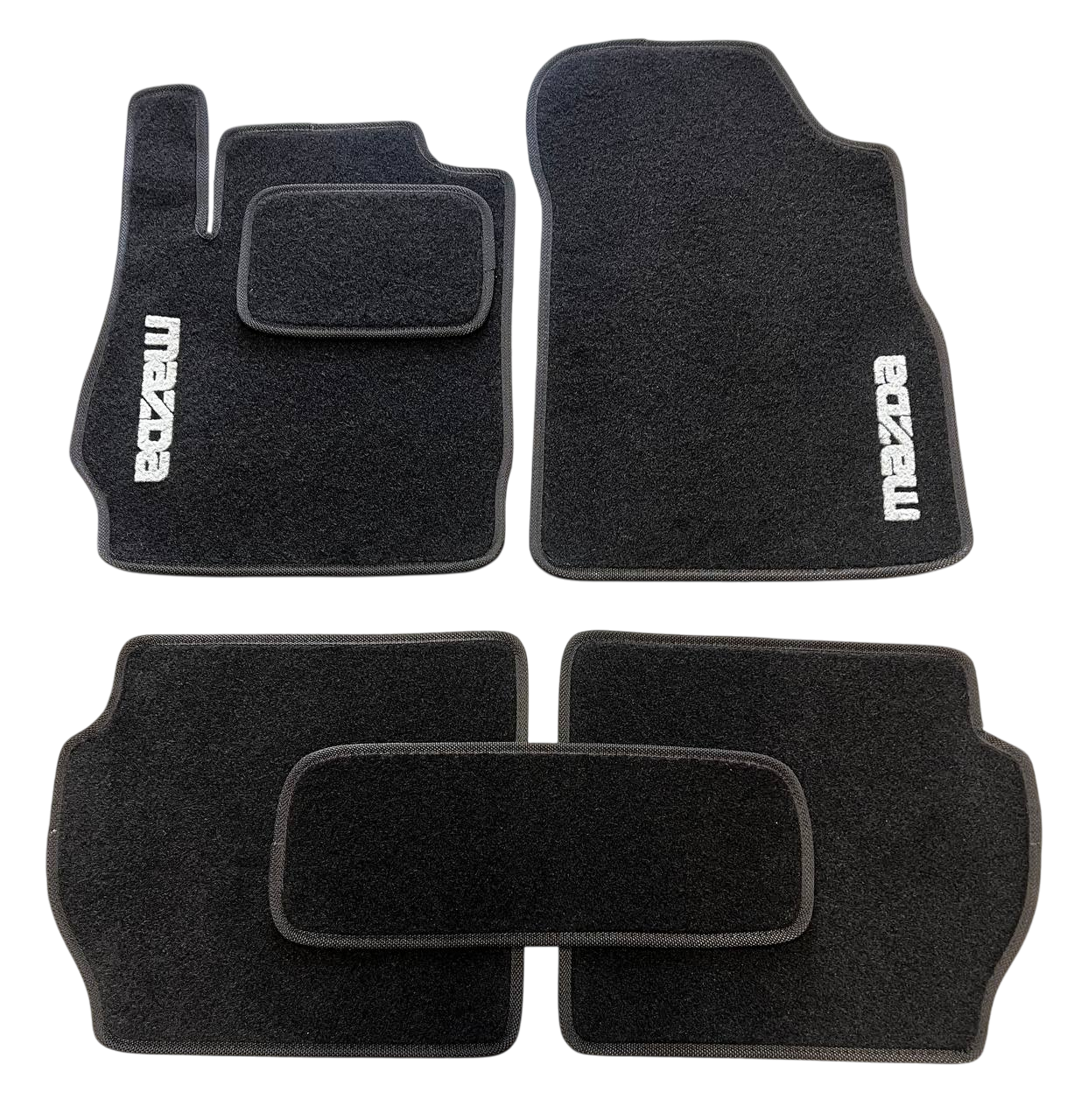 Килимки в салон ворсові для Mazda 2 2007-2014 5 шт. Чорний (27327251)