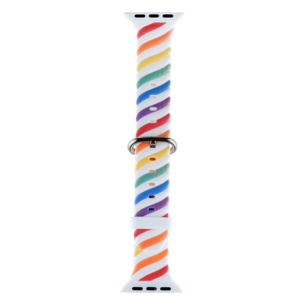 Ремешок для Apple Watch 38-40 mm Colour Bar White Rainbow (29caa1-14727) Ремешок для Apple Watch 38-40 mm Colour Bar White Rainbow (29caa1-14727)