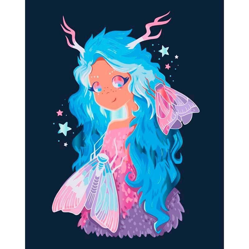Картина по номерам ART CRAFT Неоновая фея 40х50 см (16119-AC)