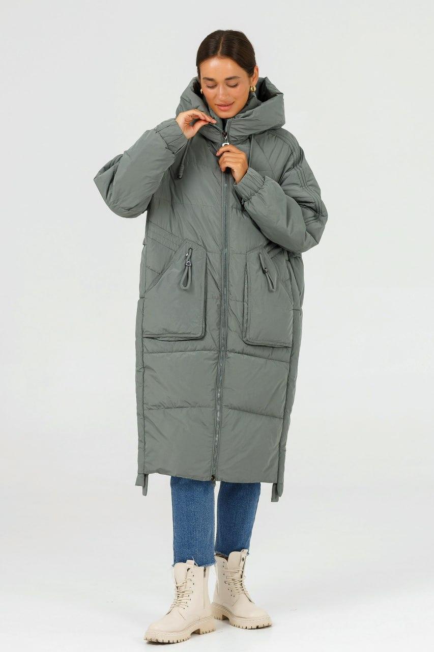 Пальто-пуховик Mishele р. 62 Фисташковый (24242\62) - фото 2 Пальто-пуховик Mishele р. 62 Фисташковый (24242\62) - фото 2