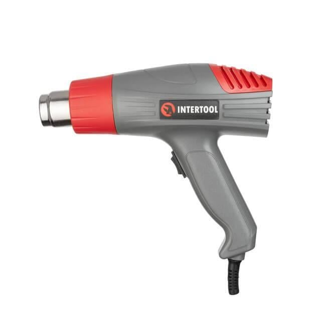 Фен технический строительный Intertool DT-2416 2000 Вт с регулировкой температуры Серый (168-31-DT-2416)