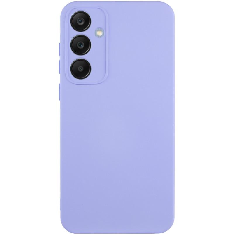 Противоударный чехол Silicone Cover Lakshmi Full Camera (AA) для Samsung Galaxy S23 FE сиреневый