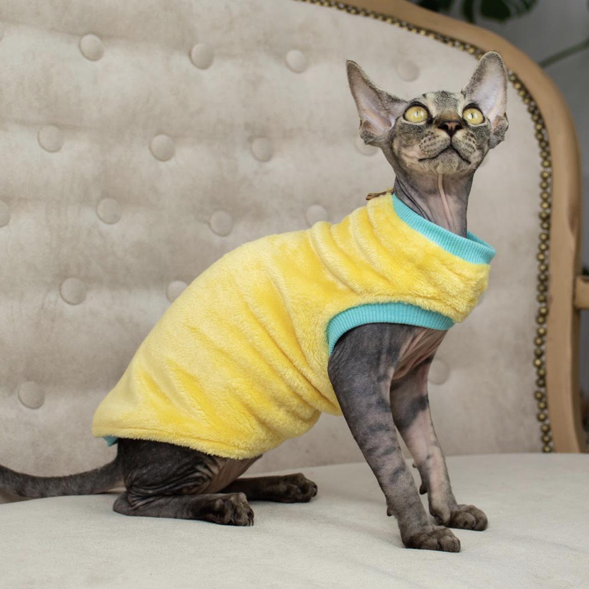 Кофта для кошек без рукавов теплая Style Pets Donna XS Lime (383XS) Кофта для кошек без рукавов теплая Style Pets Donna XS Lime (383XS)