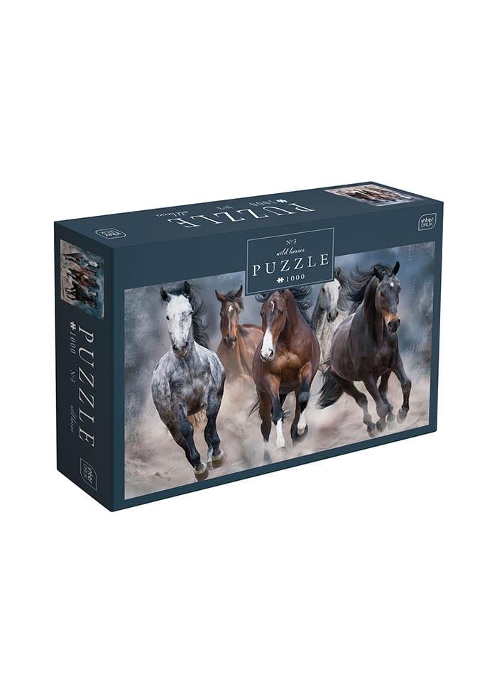 Пазли тришарові InterDRUK Horses 3 1000 шт. (384980)