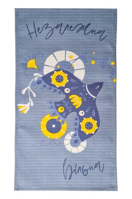 Полотенце кухонное вафельное Украина 33х60 см (40494)