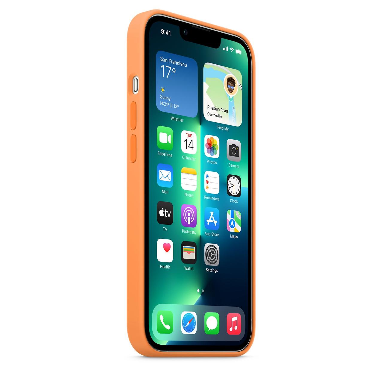 Силіконовий чохол накладка Silicone Case for iPhone 13 Pro Max, Marigold (HC)(A) - фото 5