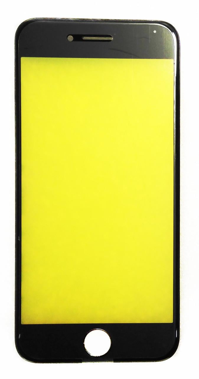 Стекло дисплея для iPhone 7 с рамкой Black (000018761)