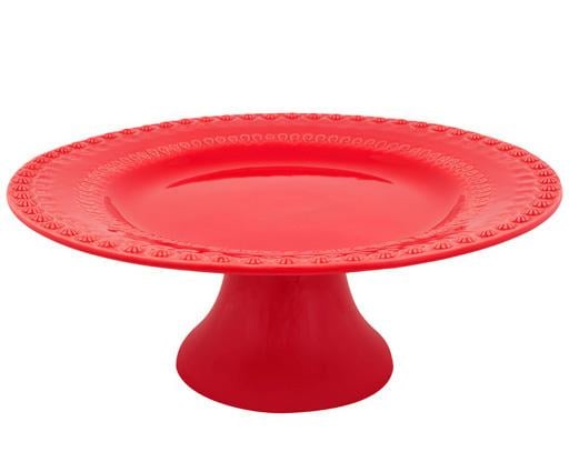Блюдо на ножке Bordallo Pinheiro Fantasia Ø 28 см Красный (3237676)