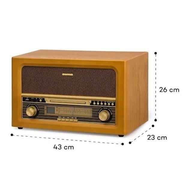 Стереосистема акустична Auna Belle Epoque Retro Stereo (10040054) - фото 8 Стереосистема акустична Auna Belle Epoque Retro Stereo (10040054) - фото 8