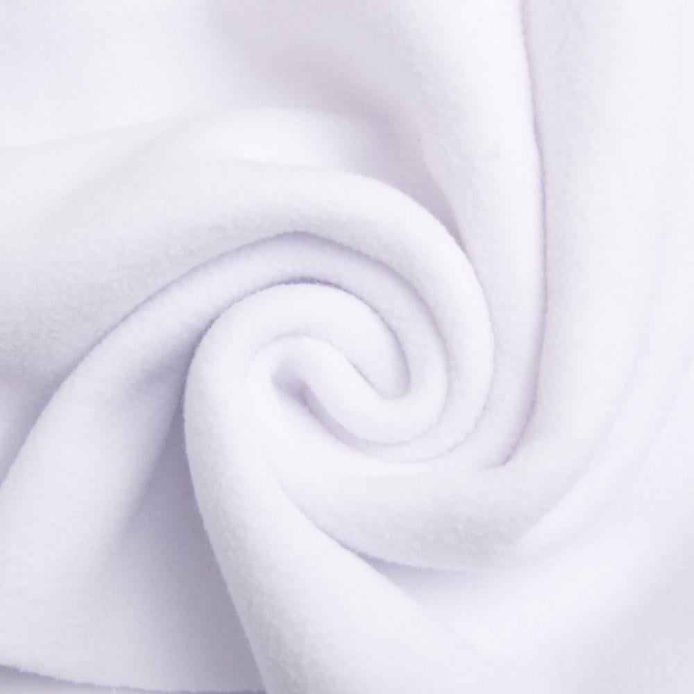 Ткань флис однотонная 380 гр/м2 Белый (26966)