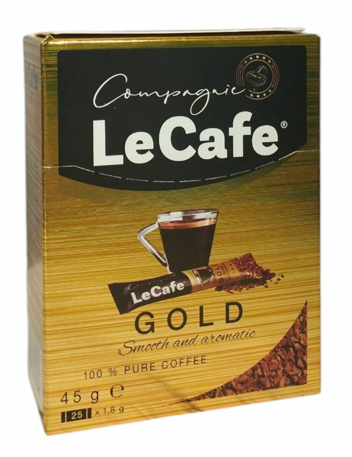 Кофе Le Cafe Gold сублимированный 25х1,8 г (60396)