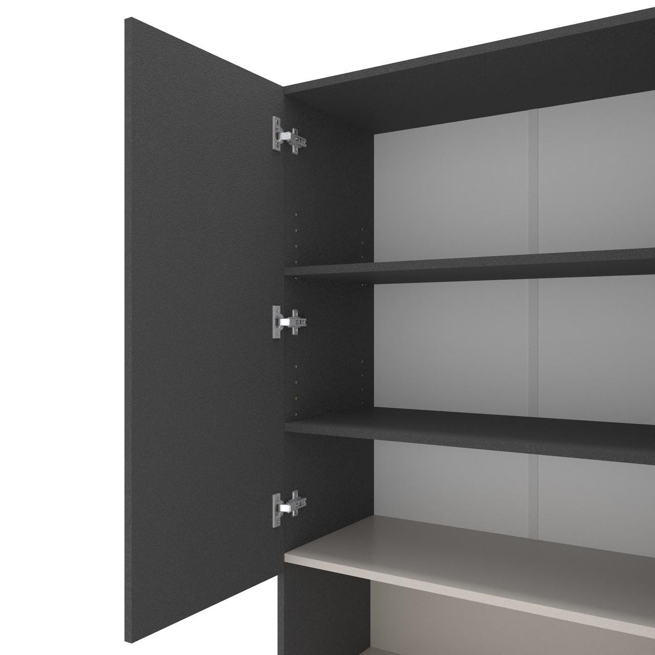 Пенал Metkas Home B002 ЛДСП 800x350x2130 мм Антрацитовий/Кашемір - фото 3 Пенал Metkas Home B002 ЛДСП 800x350x2130 мм Антрацитовий/Кашемір - фото 3