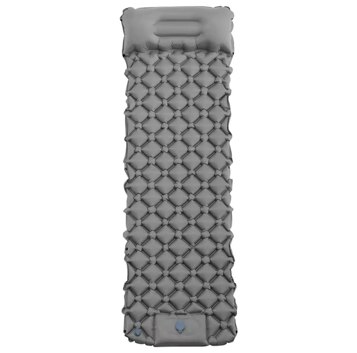 Коврик надувной Westtune с подушкой и встроенным насосом Grey (fzu-75e-p6o) - фото 1 Коврик надувной Westtune с подушкой и встроенным насосом Grey (fzu-75e-p6o) - фото 1
