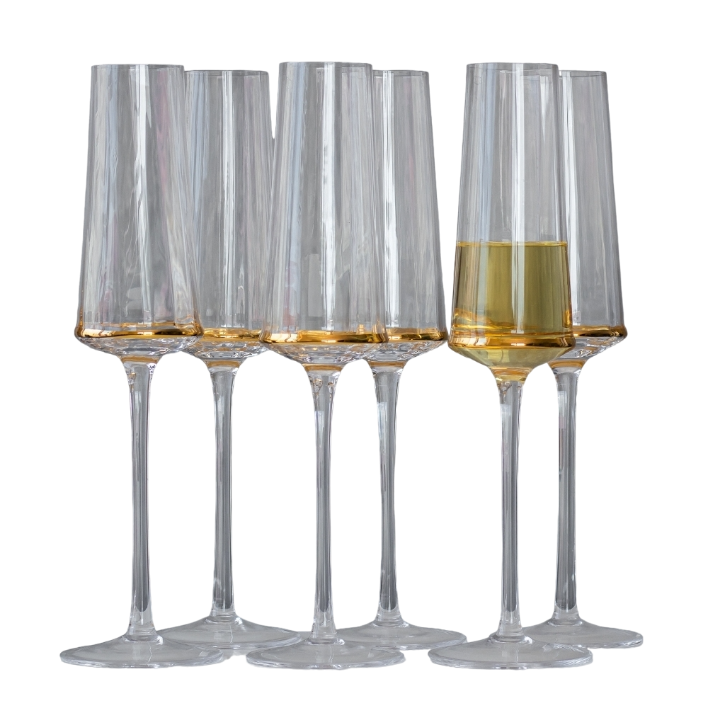 Набор бокалов Elisey 9118-008 Золотые воспоминания стекло 200 мл 4х26 см 6 шт. (118-81-9118-008)