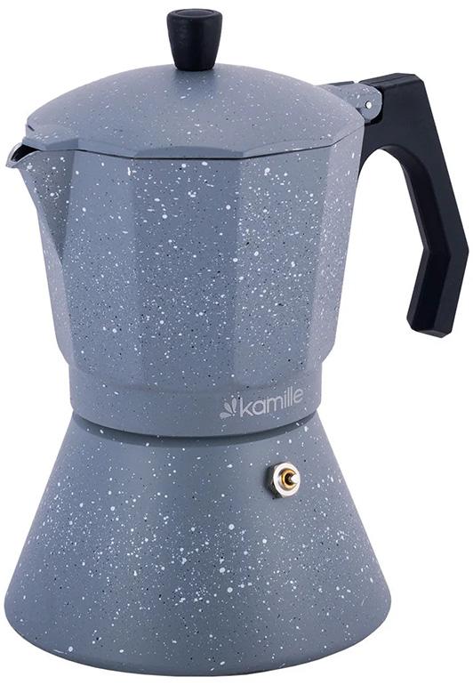 Кавоварка гейзерная Kamille Andel Grey на 12 чашок 600 мл (KM-2519GR)