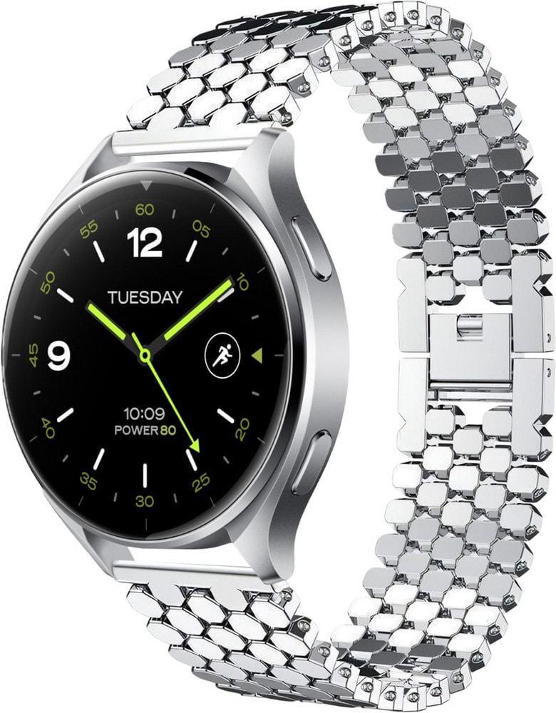 Браслет металлический Scaly для Xiaomi Watch 2/2 Pro Silver (37184-59)