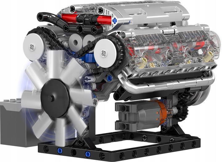Конструктор Mould King 10088 V8 ENGINE Бензиновый восьмицилиндровый двигатель 535 дет.
