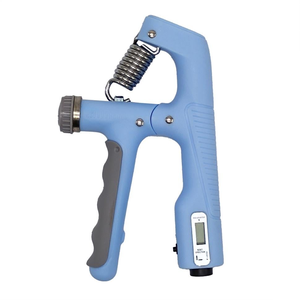 Эспандер кистевой с регулируемой нагрузкой и счетчиком MS 4219 10-100 кг Light-Blue (3074100400)