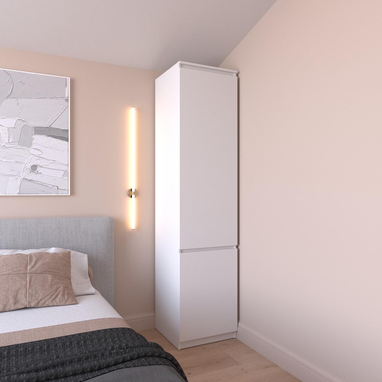 Шафа-пенал Вайс R-22 502х500х2110 мм Білий (30731251) - фото 1 Шафа-пенал Вайс R-22 502х500х2110 мм Білий (30731251) - фото 1