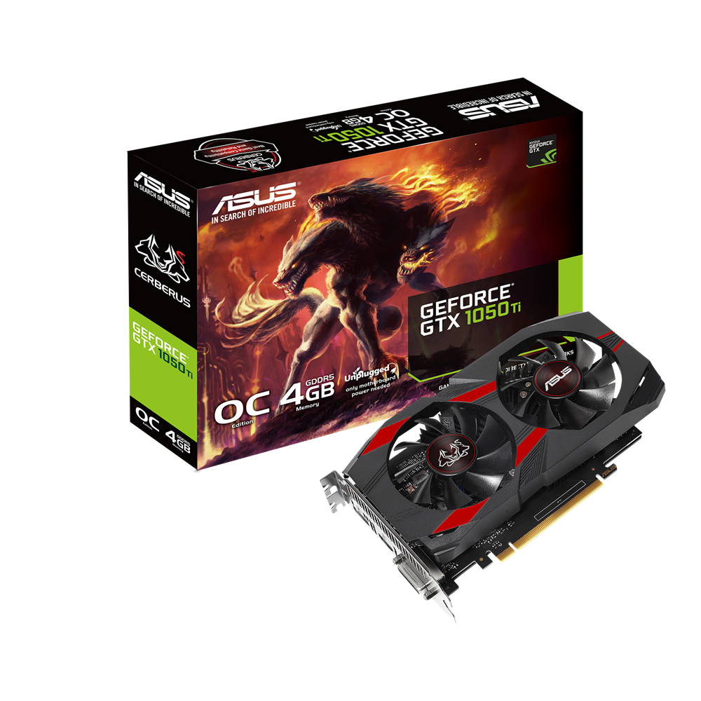 Видеокарта Asus GTX 1050Ti 4 Гб GDDR5 (CERBERUS-GTX1050TI-O4G) - фото 7