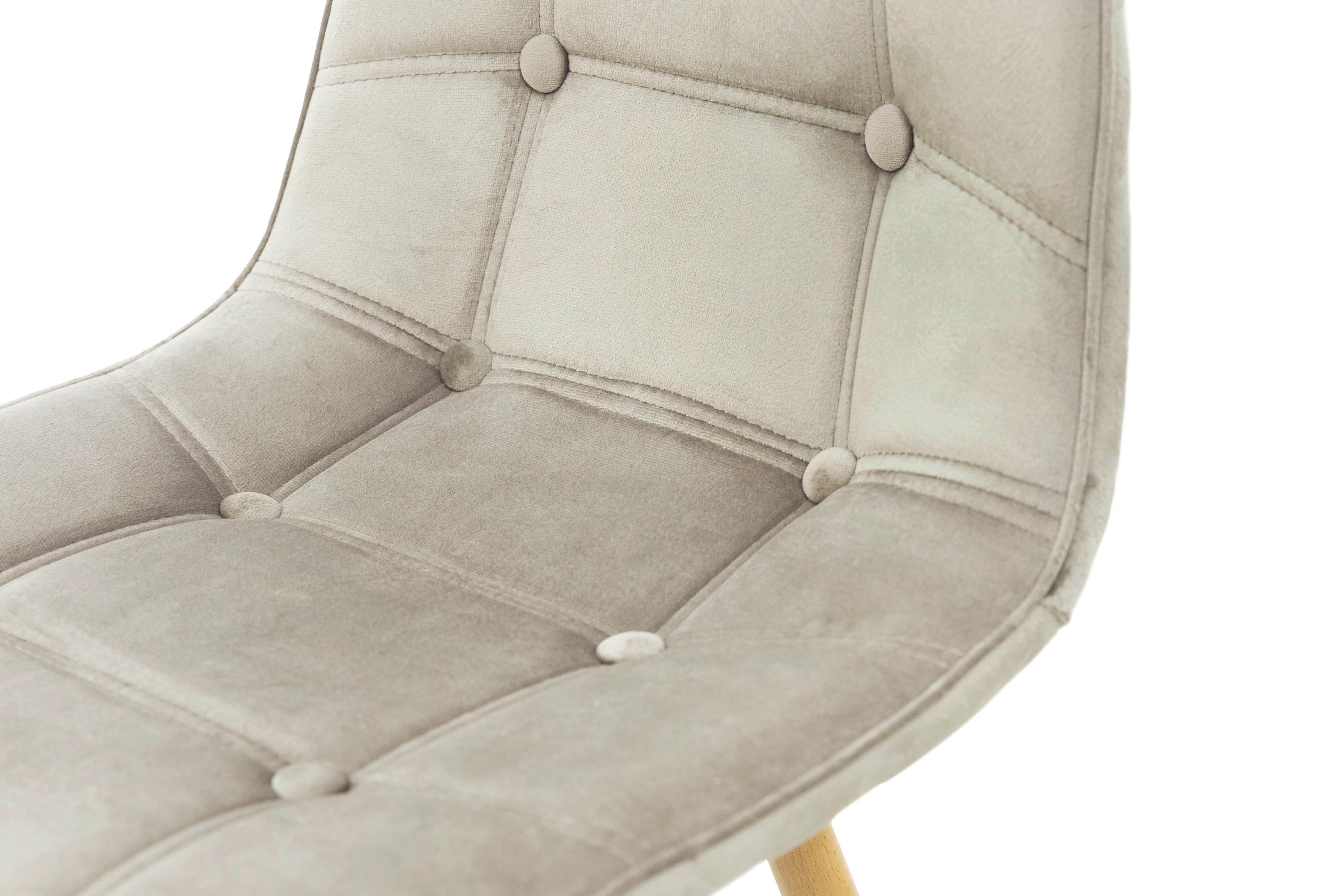 Стілець для кухні та вітальні Джастін Justin велюр 460х840х500 мм Пісочний (GAА0056078) - фото 5 Стілець для кухні та вітальні Джастін Justin велюр 460х840х500 мм Пісочний (GAА0056078) - фото 5