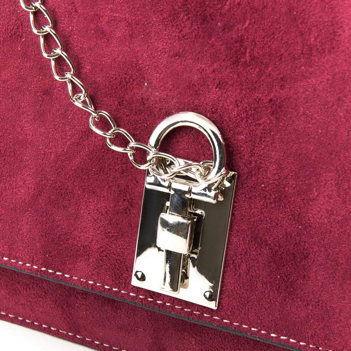 Женская сумочка из замша Fashion 1094 Бордовый - фото 3 Женская сумочка из замша Fashion 1094 Бордовый - фото 3