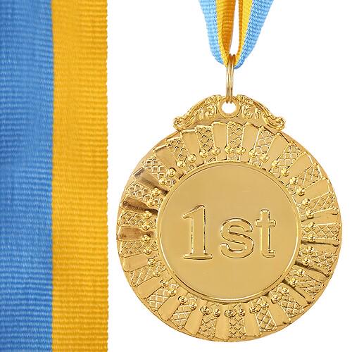 Медаль спортивная с лентой SP-Sport FLASH C-4328-ANG 6,5 см Золотой (33093052)