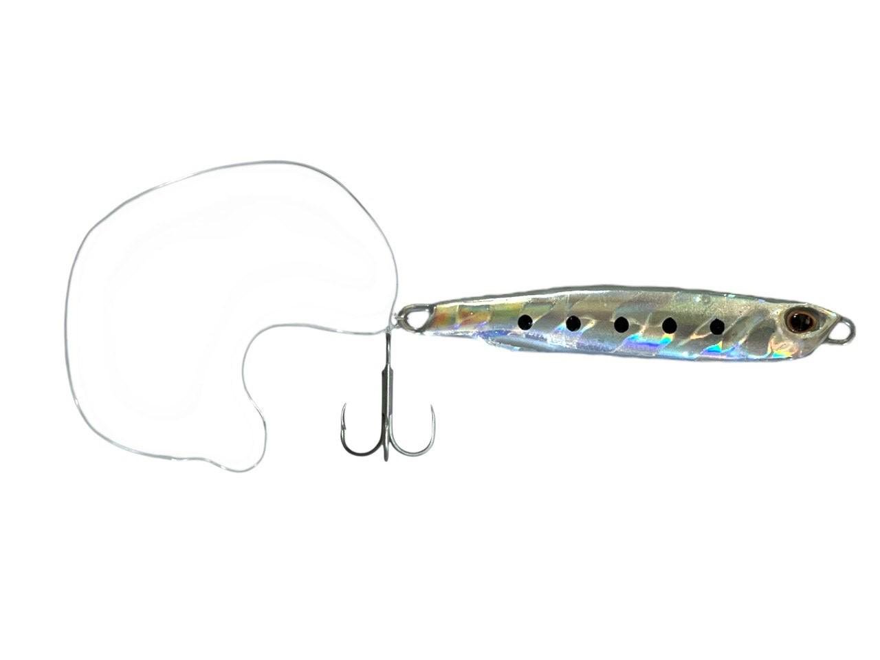 Пилькер для ловли саргана и жереха ART PS01/15 с поводком и тройником 15 г Серебристый (15947815432)