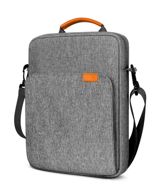 Сумка-чехол через плечо для iPad для ноутбука макбука MacBook Air/Pro M1 M2 М3 13.3" -14.2" Светло-Серый (23970370)
