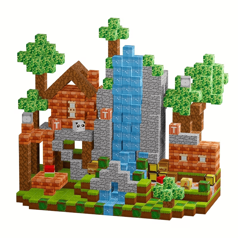 Конструктор магнитный Майнкрафт 150 дет. (33480887)