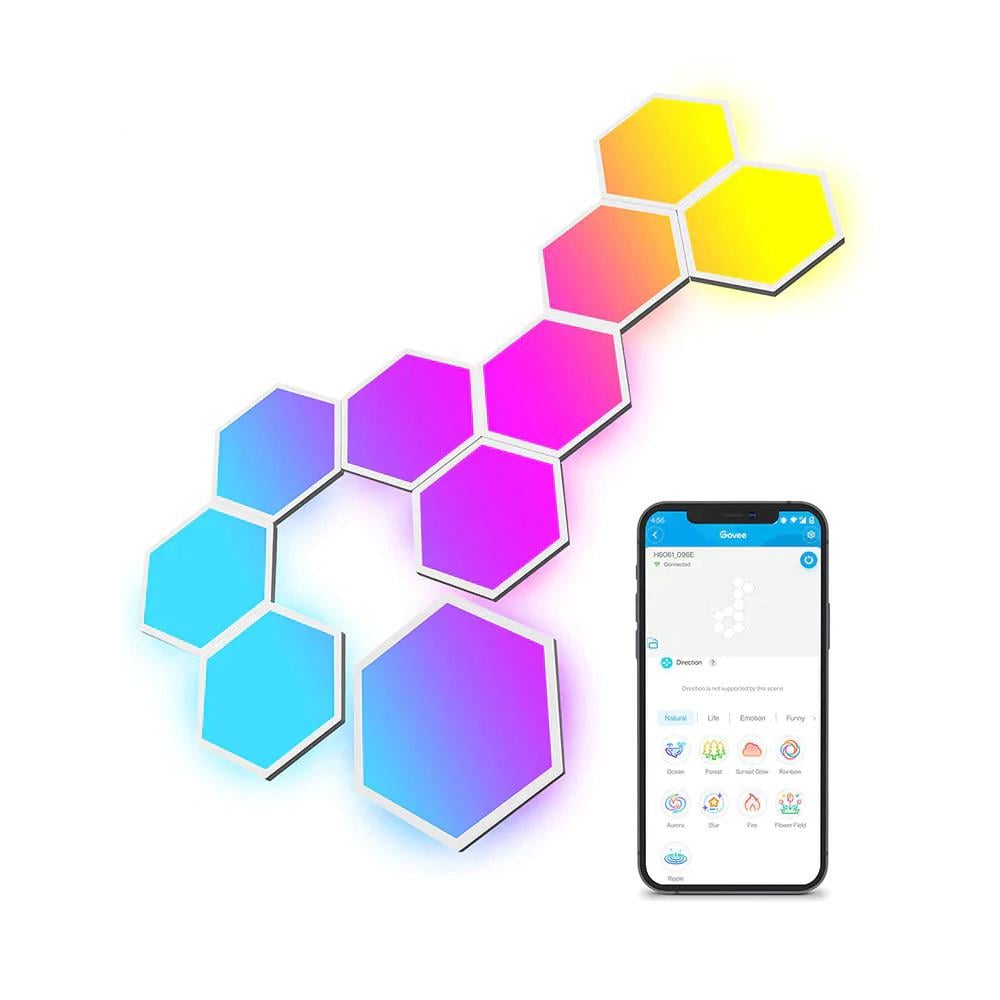 Умные панели Govee Glide Hexa Light Panels LED 10 шт. Умные панели Govee Glide Hexa Light Panels LED 10 шт.