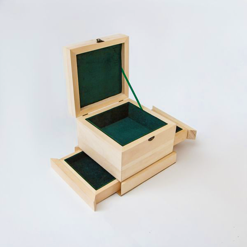 Заготовка шкатулки с двумя секретами из липы 20х20 см (27320657) - фото 2 Заготовка шкатулки с двумя секретами из липы 20х20 см (27320657) - фото 2