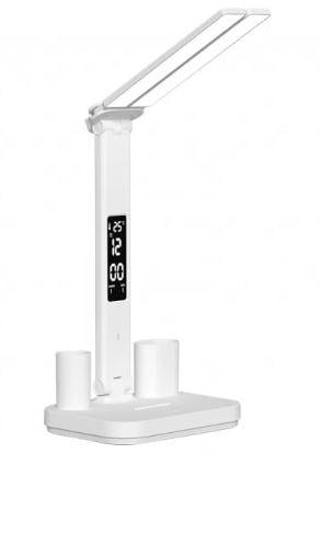 Світлодіодний настільний світильник Luxel 6W акумулятор/USB/лед екран/органайзер Білий (TL-16W) - фото 3 Світлодіодний настільний світильник Luxel 6W акумулятор/USB/лед екран/органайзер Білий (TL-16W) - фото 3