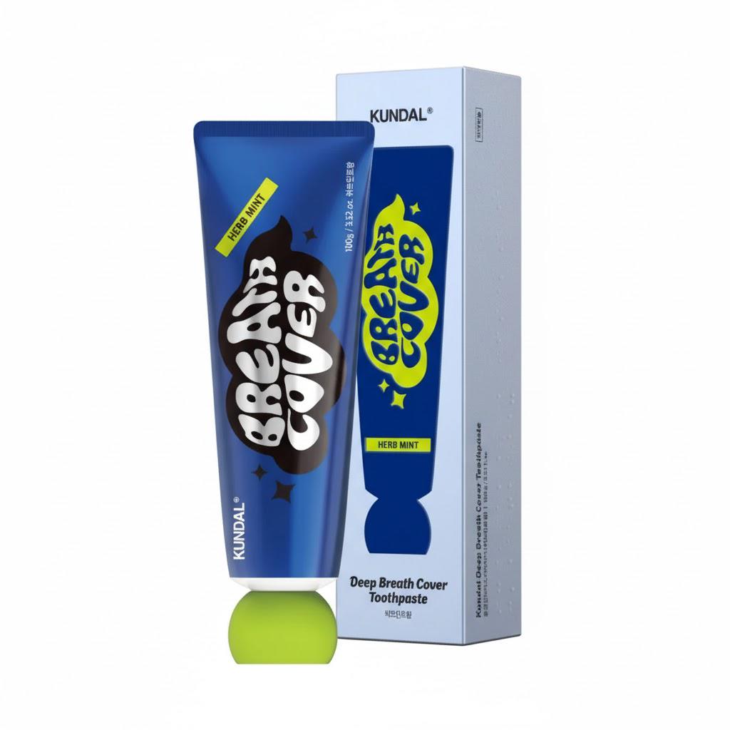 Зубна паста комплексна Kundal Deep Breath Cover Toothpaste Herb Mint 100 г (29868050) - фото 2 Зубна паста комплексна Kundal Deep Breath Cover Toothpaste Herb Mint 100 г (29868050) - фото 2