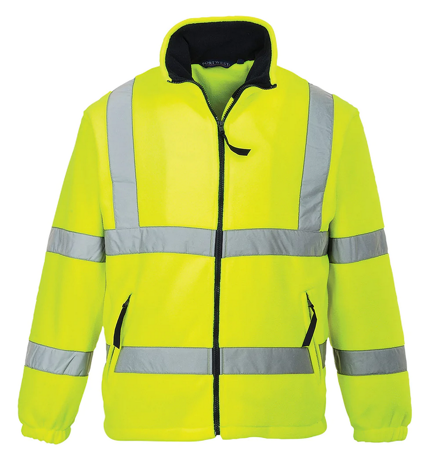 Куртка сигнальная флисовая PORTWEST F300 Hi Vis Mesh Lined Fleece L Желтый (F300YERL) - фото 1