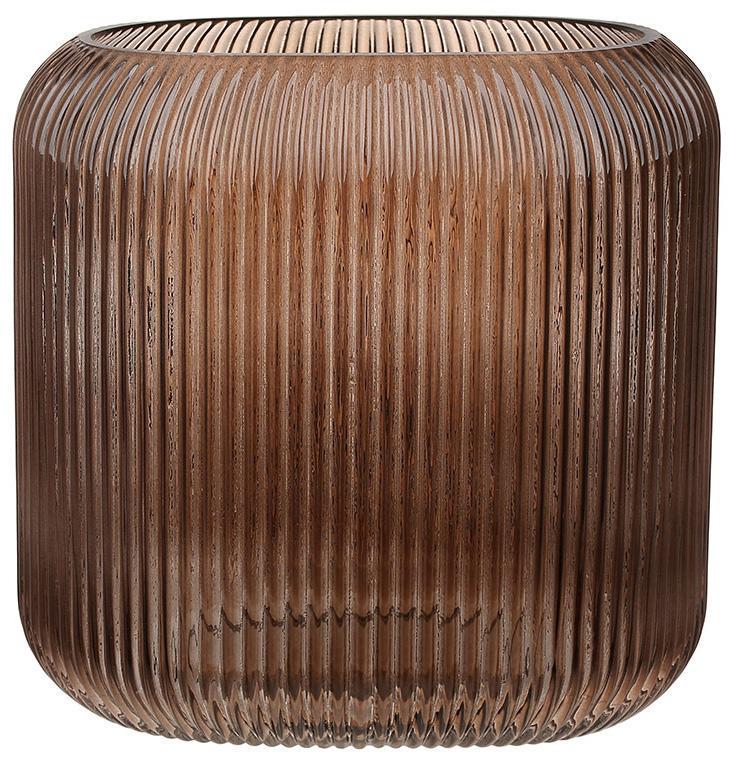 Ваза стеклянная Elisa прямоугольная 25х15х25 см Коричневый