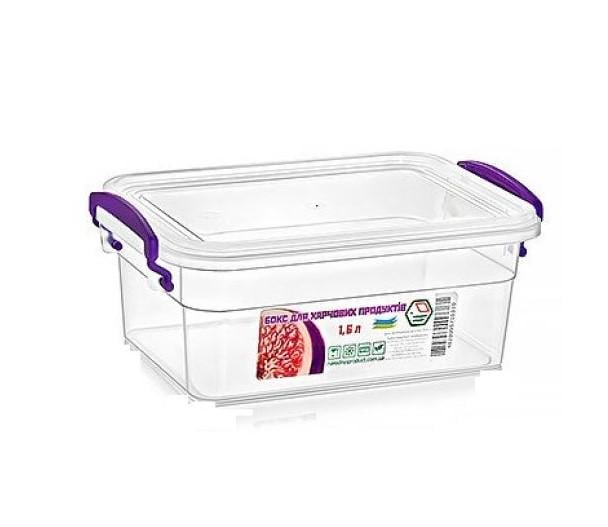 Пищевой контейнер Stenson с ручками 1,6 л 14,6х22х9 см (AN012823)