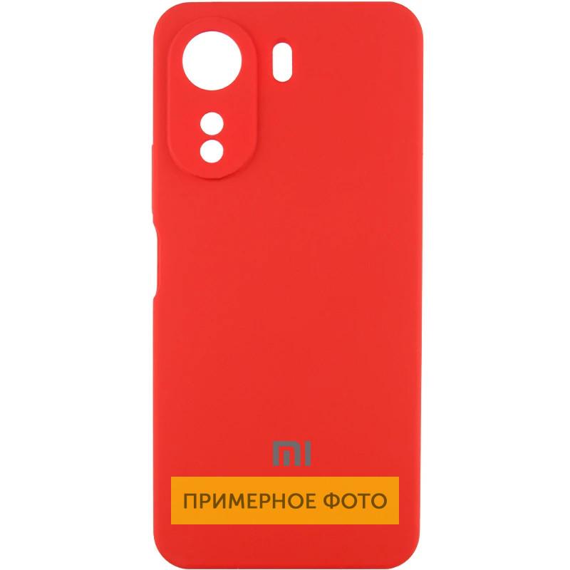 Противоударный чехол Silicone Cover Lakshmi Full Camera (AAA) with Logo для Xiaomi Redmi 13C / Poco C65 Красный / Red