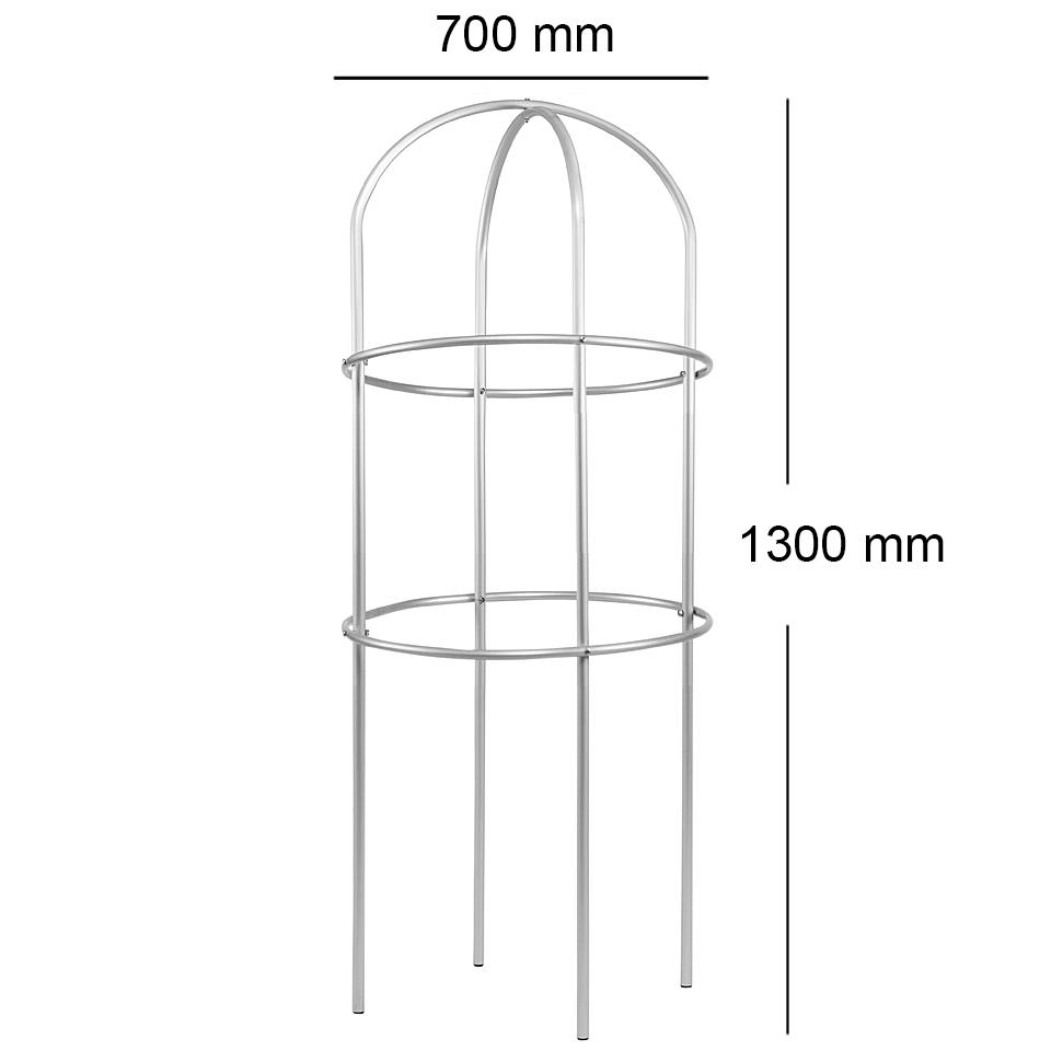 Опора для растений арочно-кольцевая на два кольца 1300х700х700 мм (АКО-D16/D8-1300*700/2) - фото 2 Опора для растений арочно-кольцевая на два кольца 1300х700х700 мм (АКО-D16/D8-1300*700/2) - фото 2
