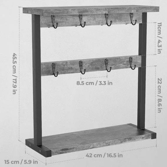 Стійка для чашок з дерева Хотана Венге/Капучино (СДК-00471209) - фото 2