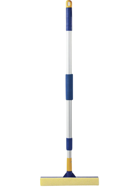 Губка для миття вікон з алюмінію телескопічною ручкою Синій (147-46-49007)