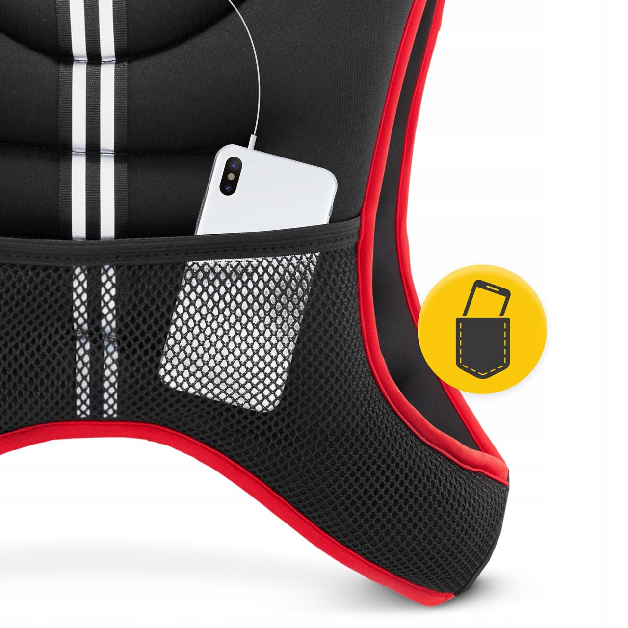 Жилет-обважнювач для тренувань 4fizjo 5 кг Black/Red (P-5905973402156) - фото 5 Жилет-обважнювач для тренувань 4fizjo 5 кг Black/Red (P-5905973402156) - фото 5