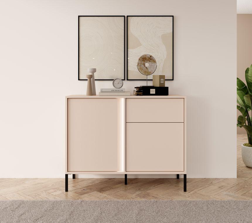 Комод Perfect Home Dast 2DS/104 2-дверный с 1 ящиком Бежевый (PFH-091006)