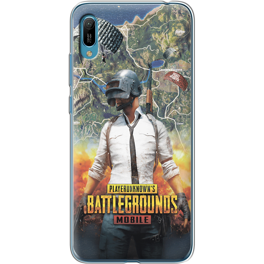 Чехол Boxface Huawei Y6 2019 PUBG Mobile Прозрачный силикон (36451-up2309-36451)