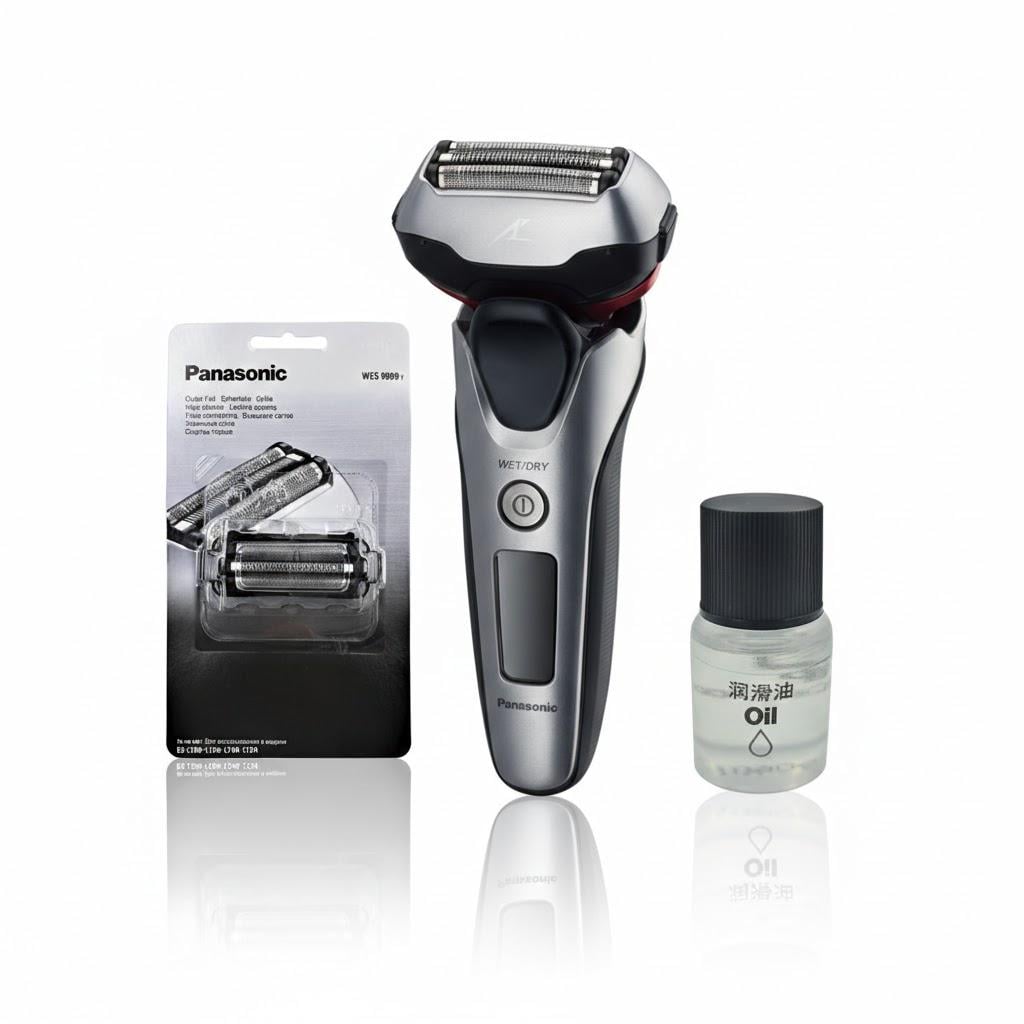 Электробритва Panasonic ES-LT2N-S820-AS2 с дополнительным комплектом из сеточки WES-9089Y-1361 и маслом WES-8196X-7911 (32410374)