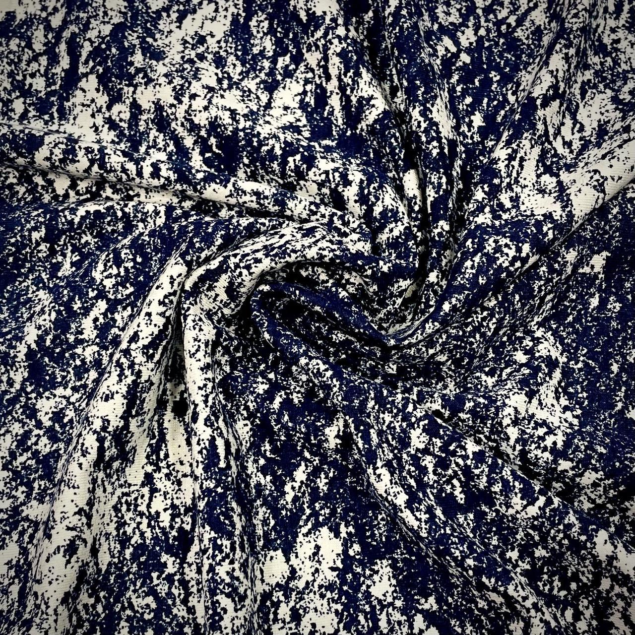 Ткань трикотаж хлопок тонкий Синий мрамор (24479396) - фото 2 Ткань трикотаж хлопок тонкий Синий мрамор (24479396) - фото 2